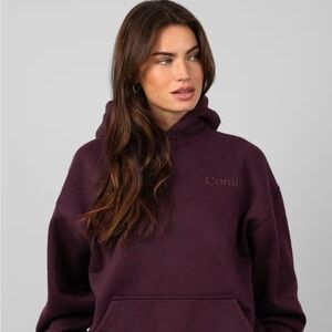 【New】Comfrt Minimalist Hoodie Set in Maroon / Size M (oversized)